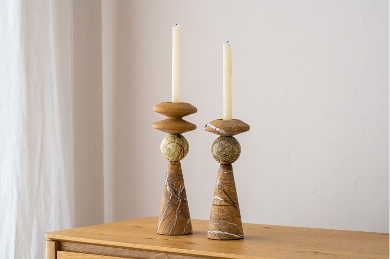 COLECCIÓN CEIBE: CANDELABROS MÁRMOL