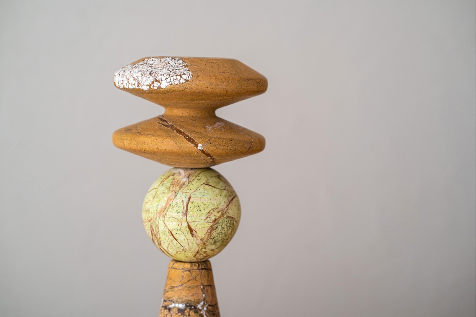 CANDELABRO CEIBE N1.MARMOL.MARRON VERDE