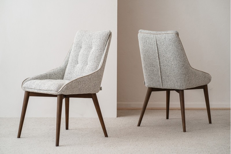 SET 2 CHAISES MIA. GRIS. NOYER | VP Interiorismo