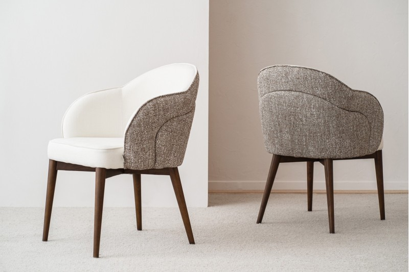 SET 2 DINING CHAIRS ROMA. BROWN COLOURS. WALNUT | VP Interiorismo