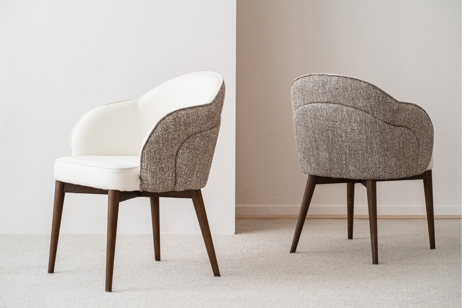 SET 2 SILLAS COMEDOR ROMA.TOSTADO. NOGAL