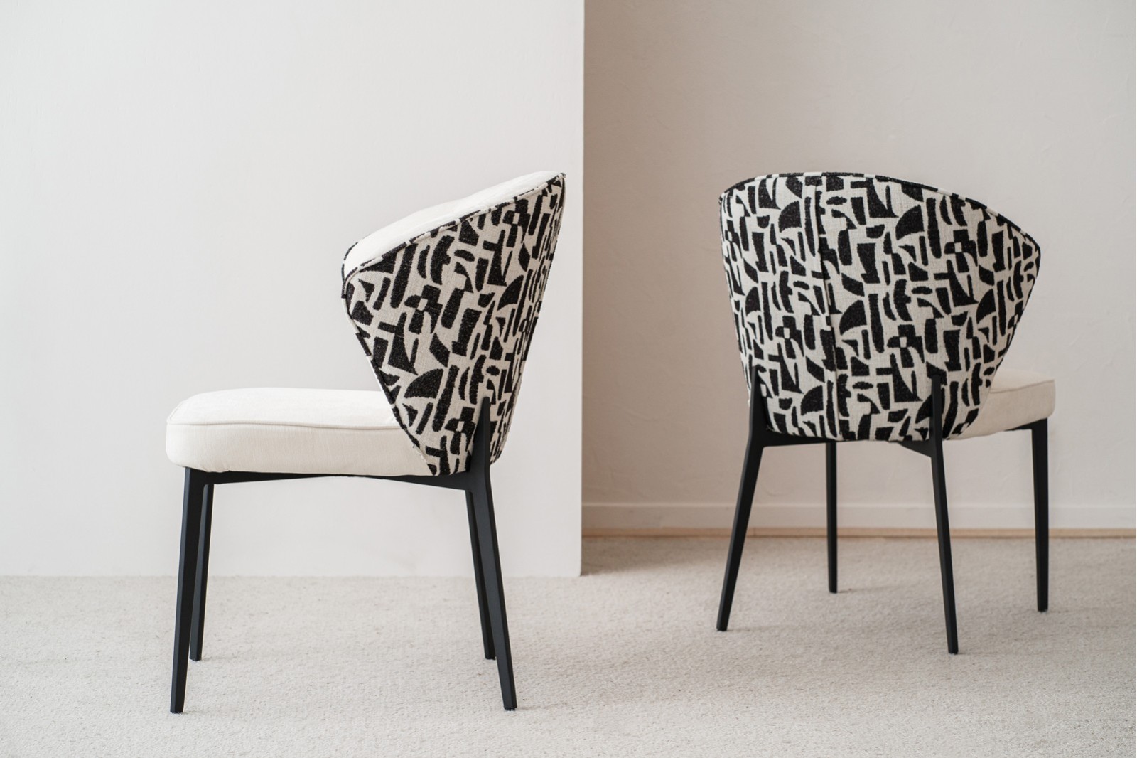 SET 2 SILLAS EVA. NEGRO.BEIGE