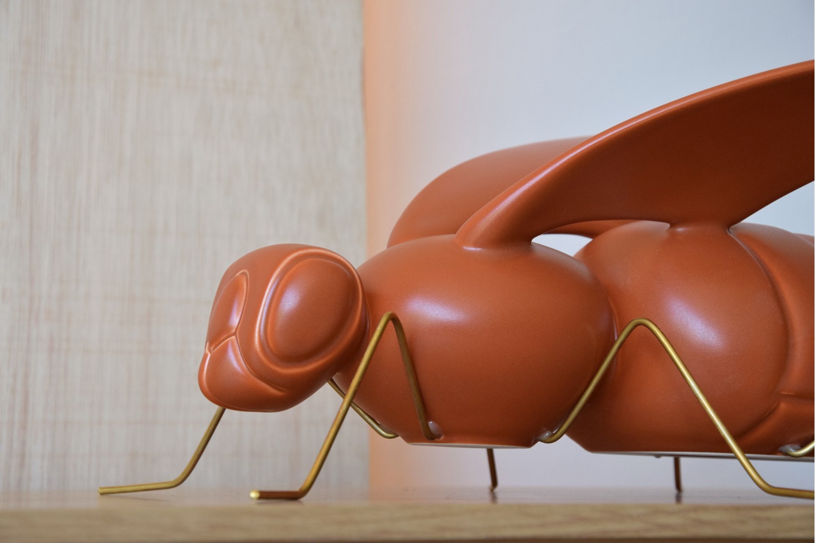 ESCULTURA ABELLA. CERAMICA TEJA MATE