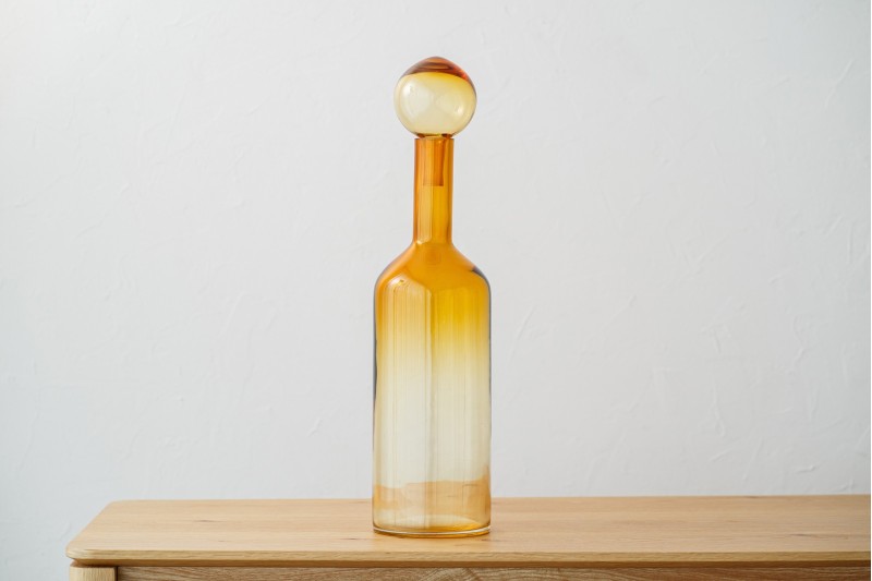 BOTELLA VIDRIO NEME. AMBAR