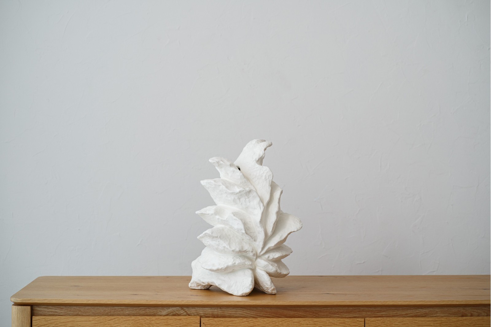 JARRON ALTO CERAMICA OLAS. BLANCO MATE