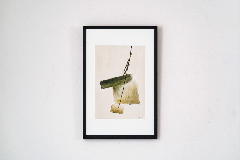 OLIVE STROKE PAINTING NO. 1 | VP Interiorismo