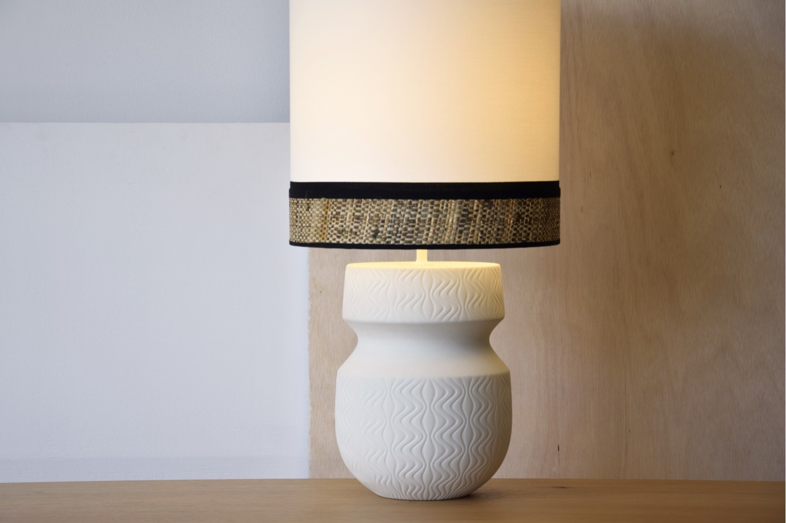 LAMPARA MESA CERAMICA EVA C-PANTALLA