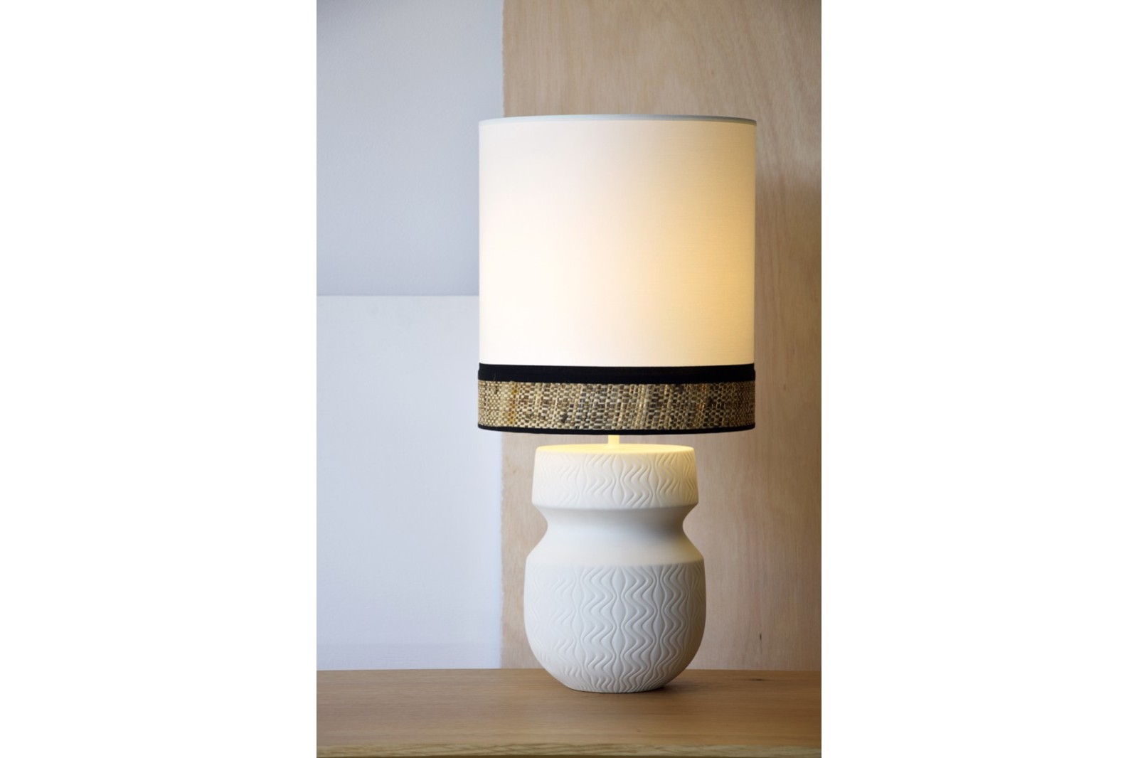 LAMPARA MESA CERAMICA EVA C-PANTALLA