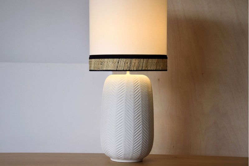 CERAMIC TABLE LAMP CLOE W-SHADE.LARGE | VP Interiorismo