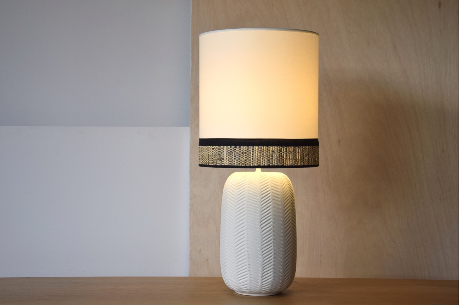 LAMPARA MESA CERAMICA CLOE C-PANTALLA.PQ