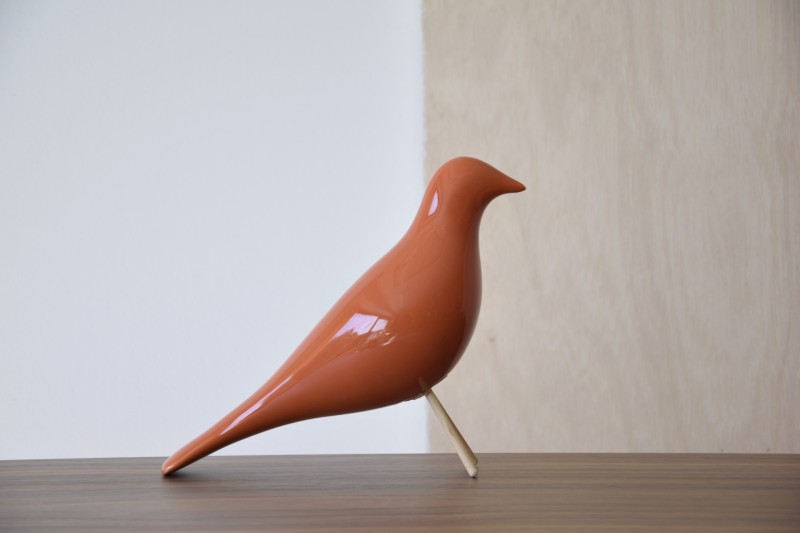 OISEAU CERAMIQUE.ROUGE-ORANGE BRILLANT | VP Interiorismo