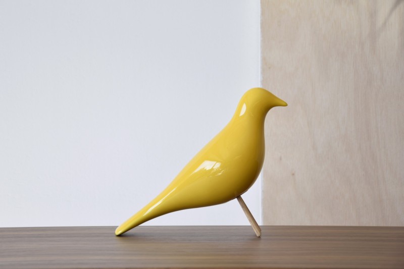 CERAMIC BIRD. GLOSSY YELLOW | VP Interiorismo
