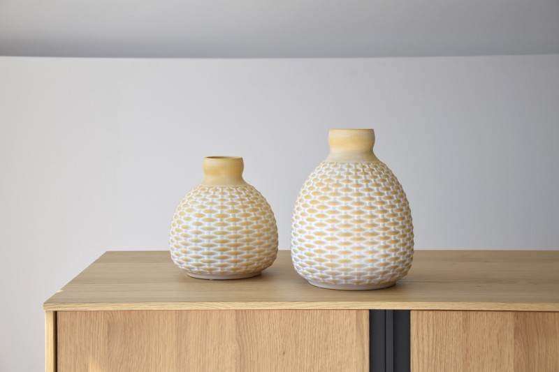 COLECCIÓN CESTA: JARONES CERÁMICA