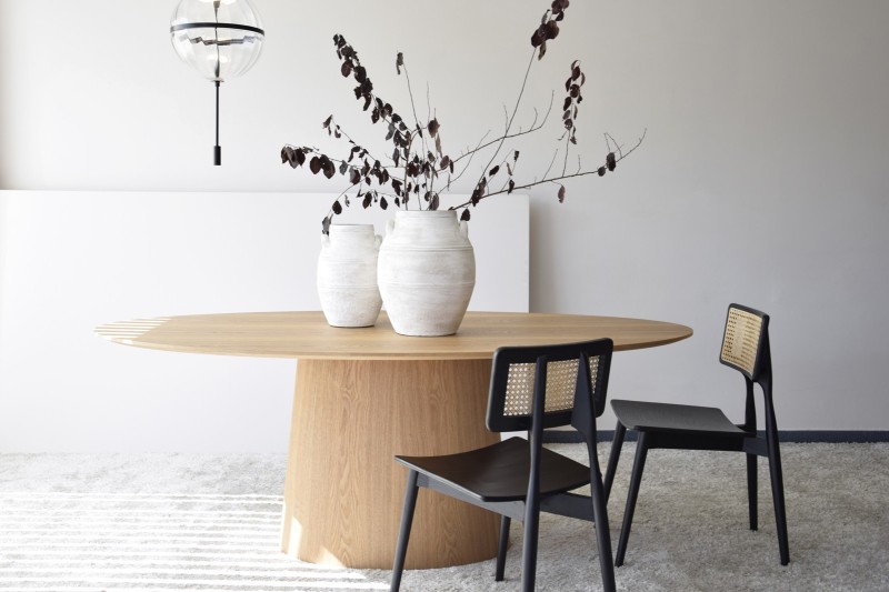 MESA COMEDOR OVAL FRESNO NATURAL