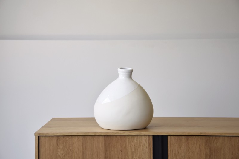 VASE EN CERAMIQUE. COLLECTION GLACE. PETIT | VP Interiorismo