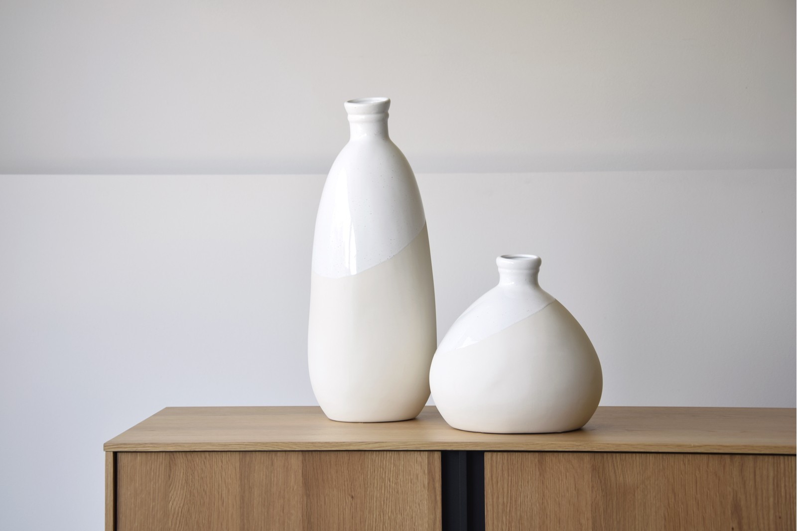 JARRON CERAMICA BAJO COLECCION GLAZE