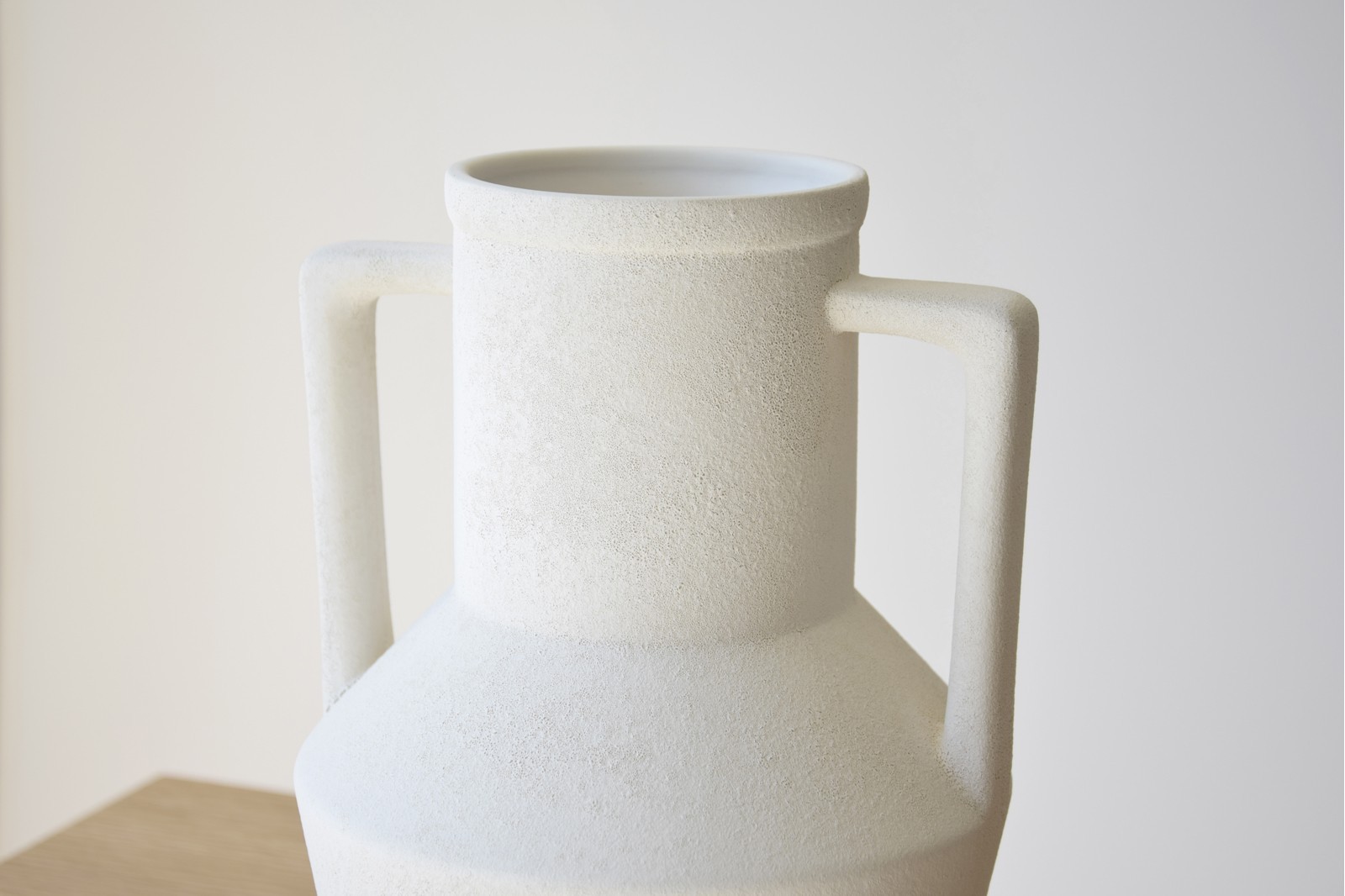 VASIJA CERAMICA BLANCO COLECCION CANTARO