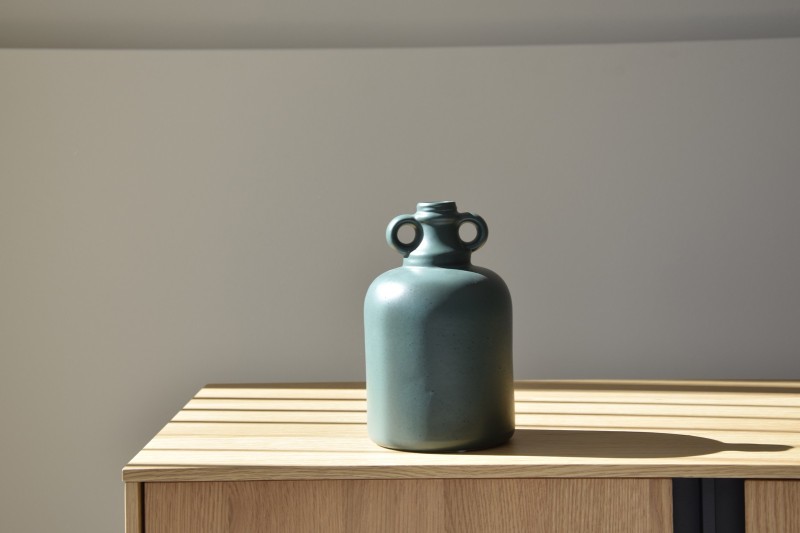 GARRAFA CERAMICA VERDE.COLECCION GARRAFA