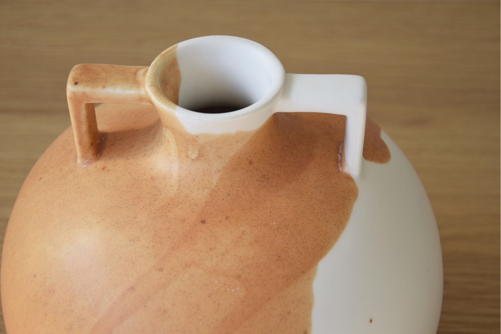 VASIJA CERAMICA TEJA. COLECCION AIRE