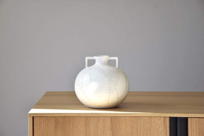 VASIJA CERAMICA PINTAS. COLECCION AIRE